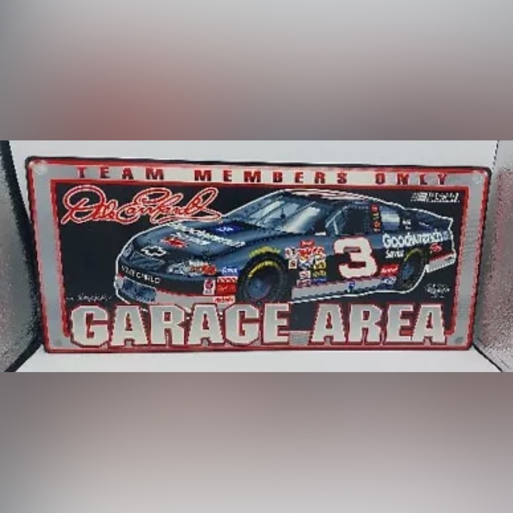 Wincraft Racing 2001 Dale Earnhardt, #3, ‘Team Members Only’ Sign; 8x19” New